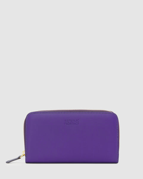Mimi Purple - Leather Wallet - leathershop.com.au