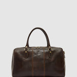 Albertis Piccolo Chocolate Leather Duffle Bag