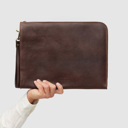 Charta Choc Matt - Leather Document Holder - 13' laptop