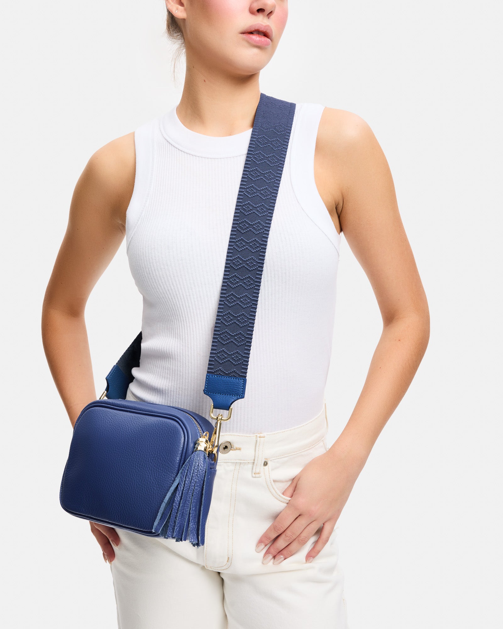 Bee Strap Blue leathershop