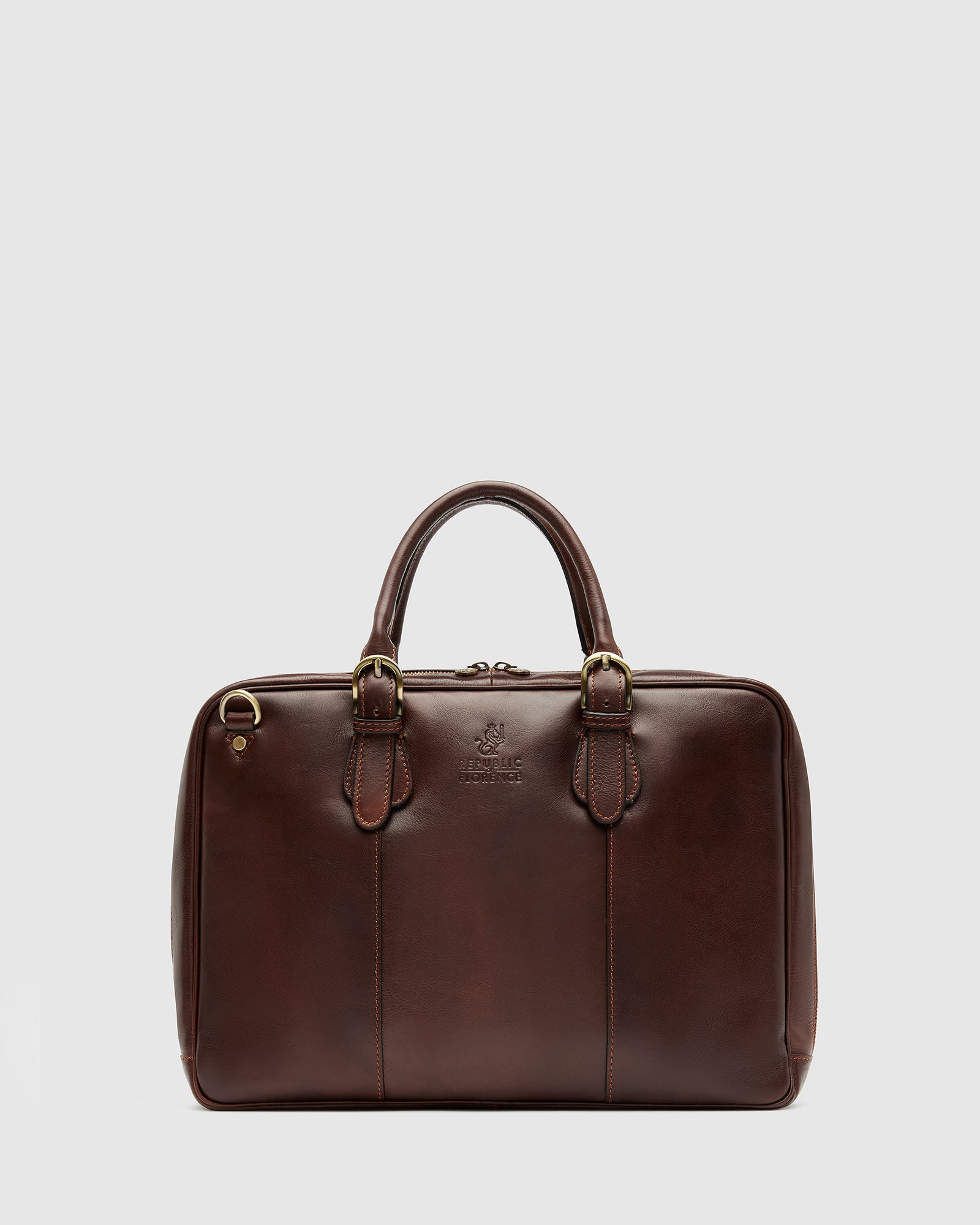 Madrid Matt Chocolate - 15" Laptop Premium Leather Briefcase