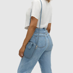 Ava Celeste Leather Crossbody Bag