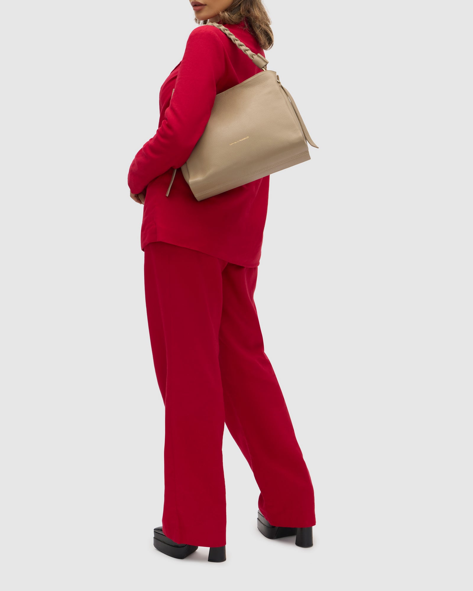 Victoria Mushroom Leather Handbag