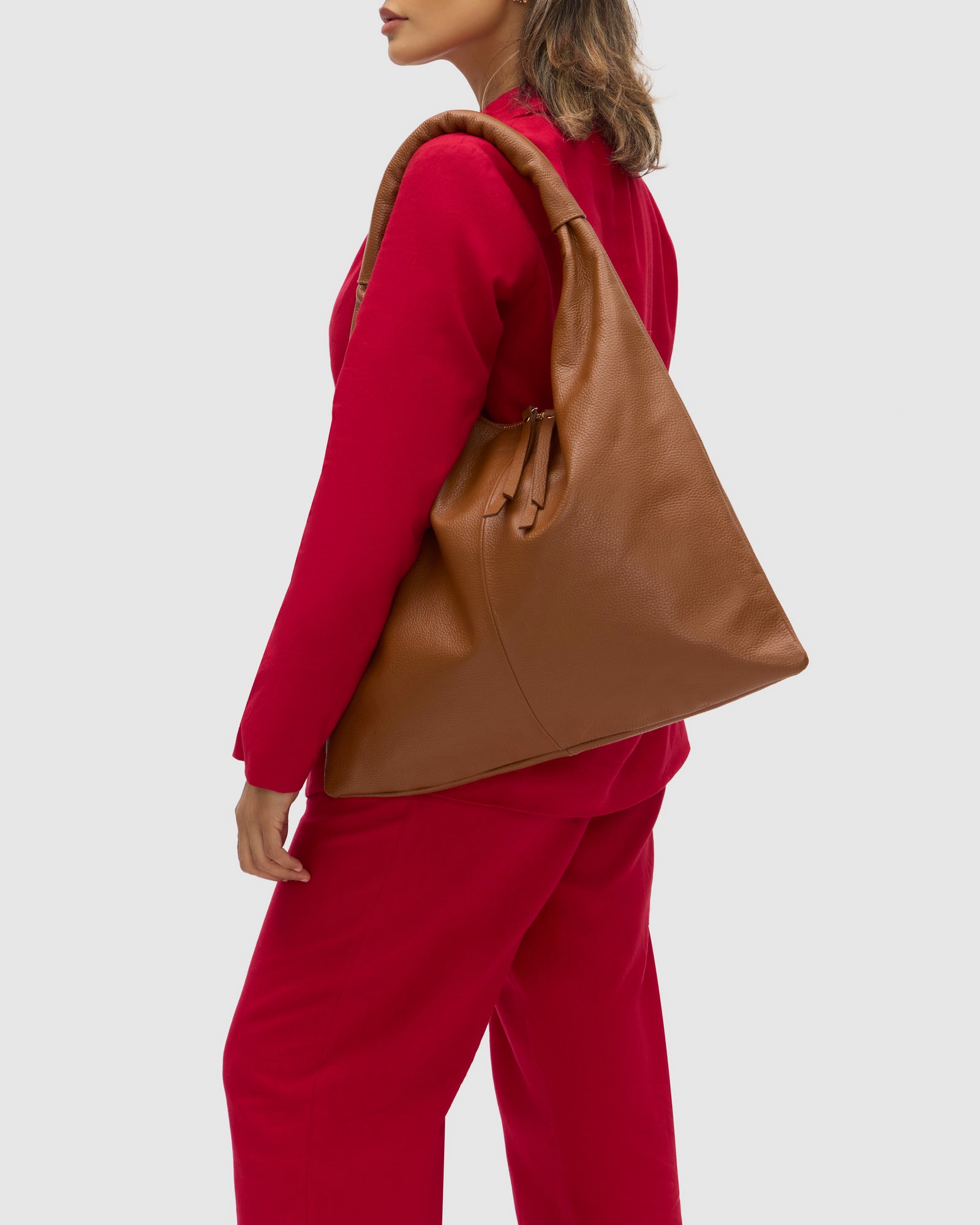 Elizabeth Tan Hobo Leather Bag