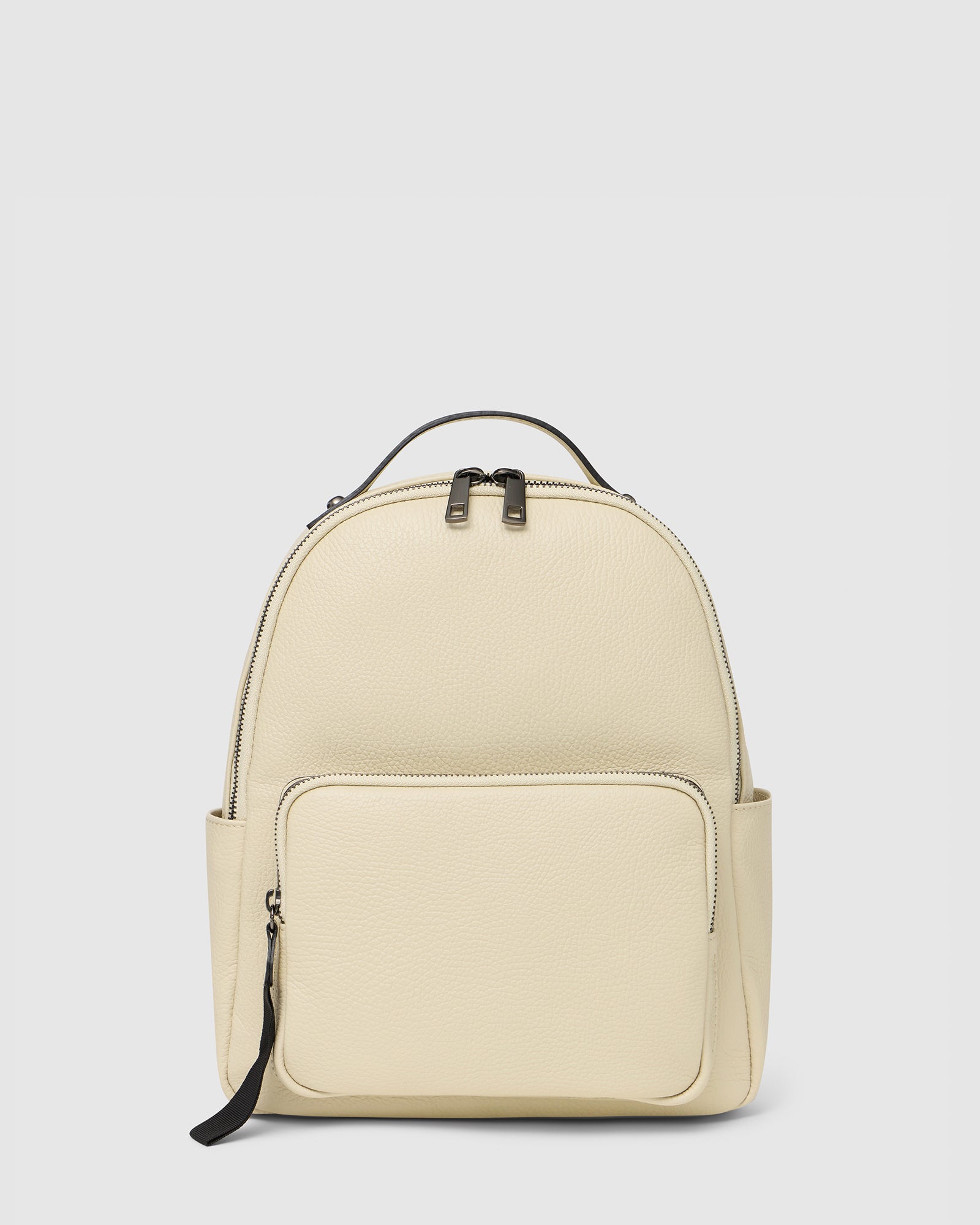 Maddie Milk Leather Backpack