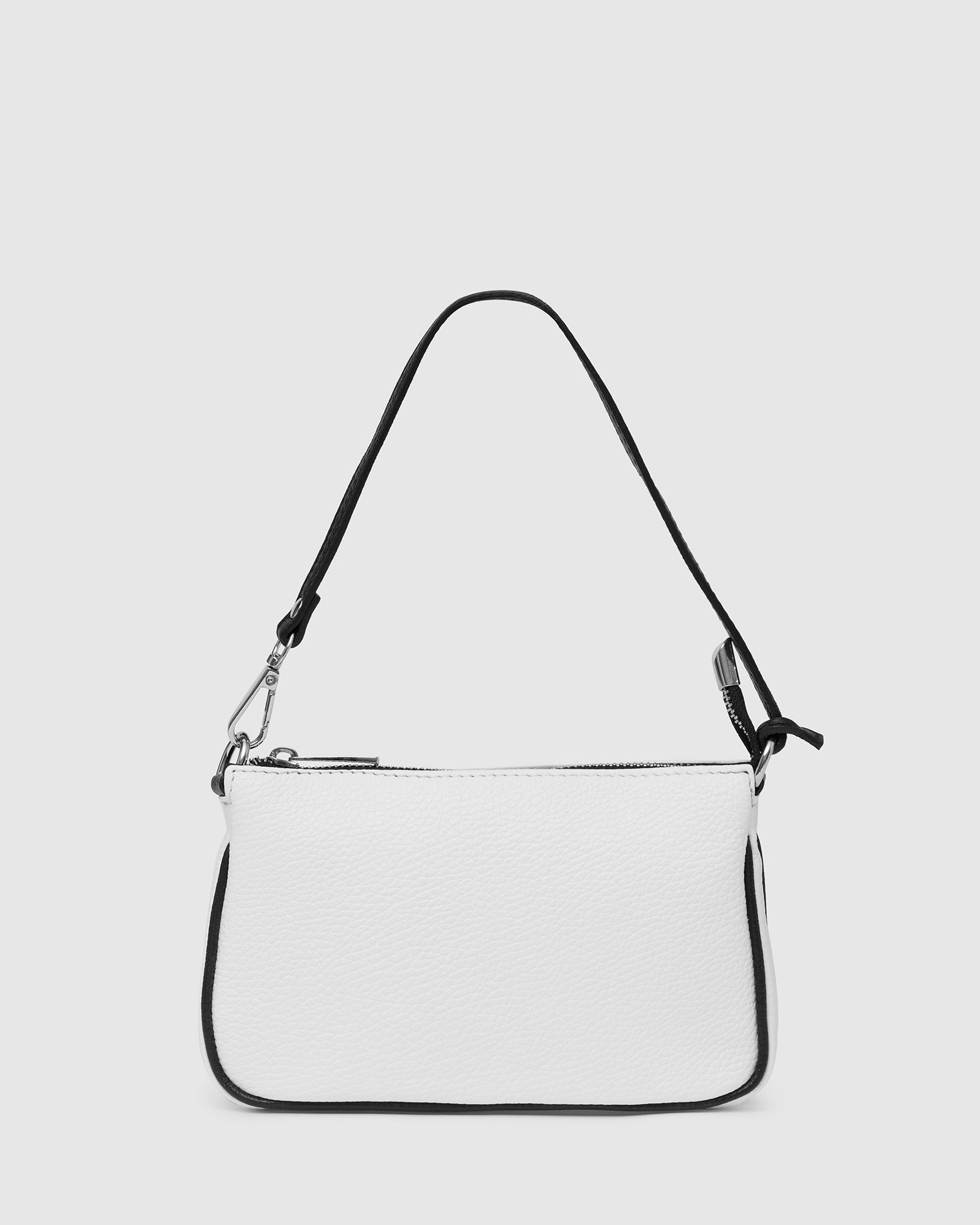 Laila White Leather Handbag