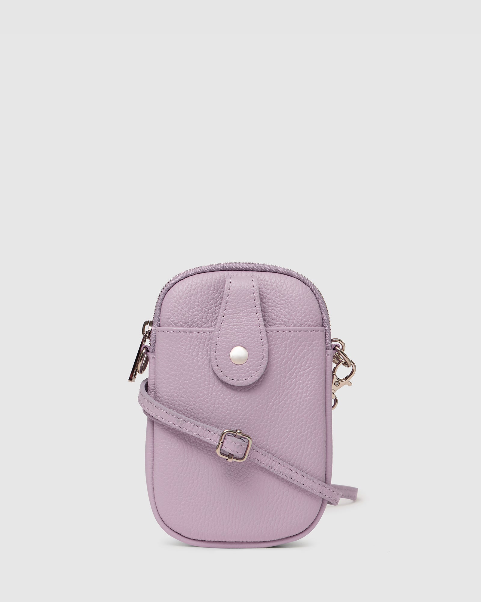 Ava Lavander Leather Crossbody Bag