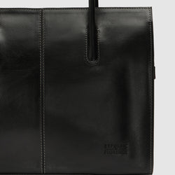 Florence Black - Leather Tote Work Bag