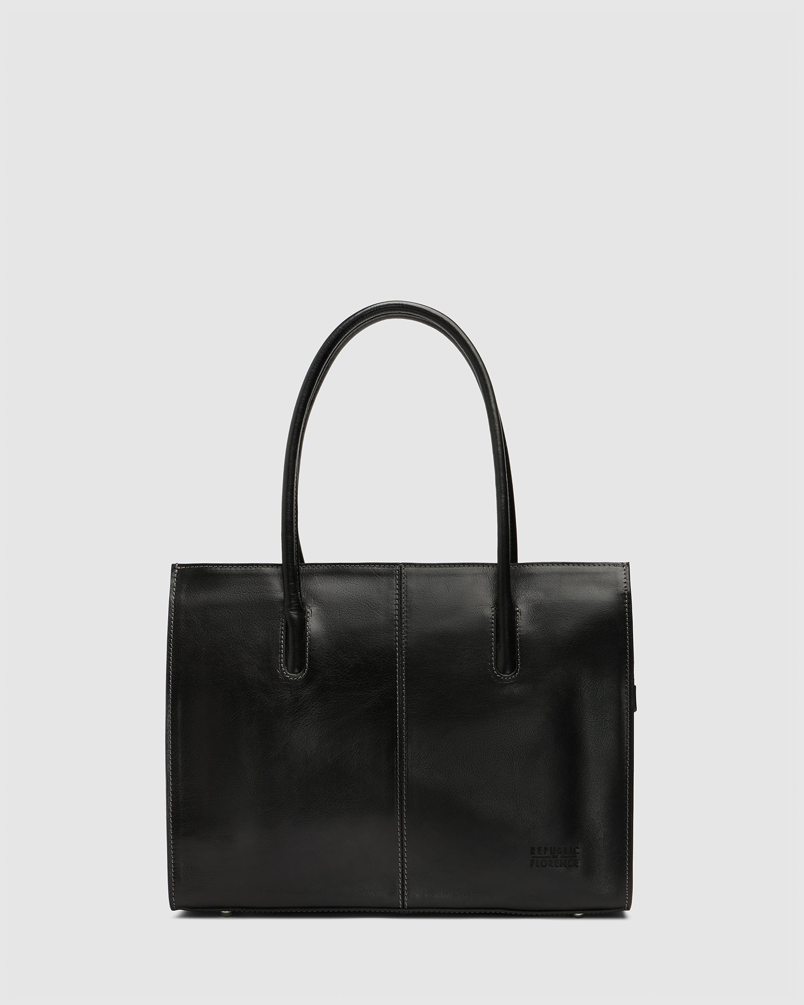 Florence Black - Leather Tote Work Bag