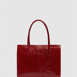 Florence Red - Leather Tote Work Bag