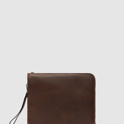 Charta Choc Matt - Leather Document Holder - 13' laptop
