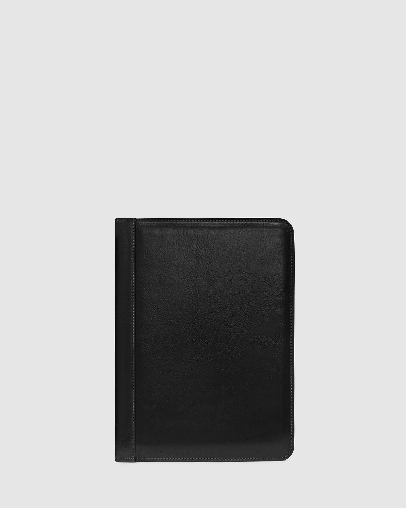 Folio Black - Leather work folio A4