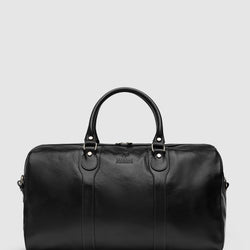 Beltrami Black - Leather Weekender Cabin Bag