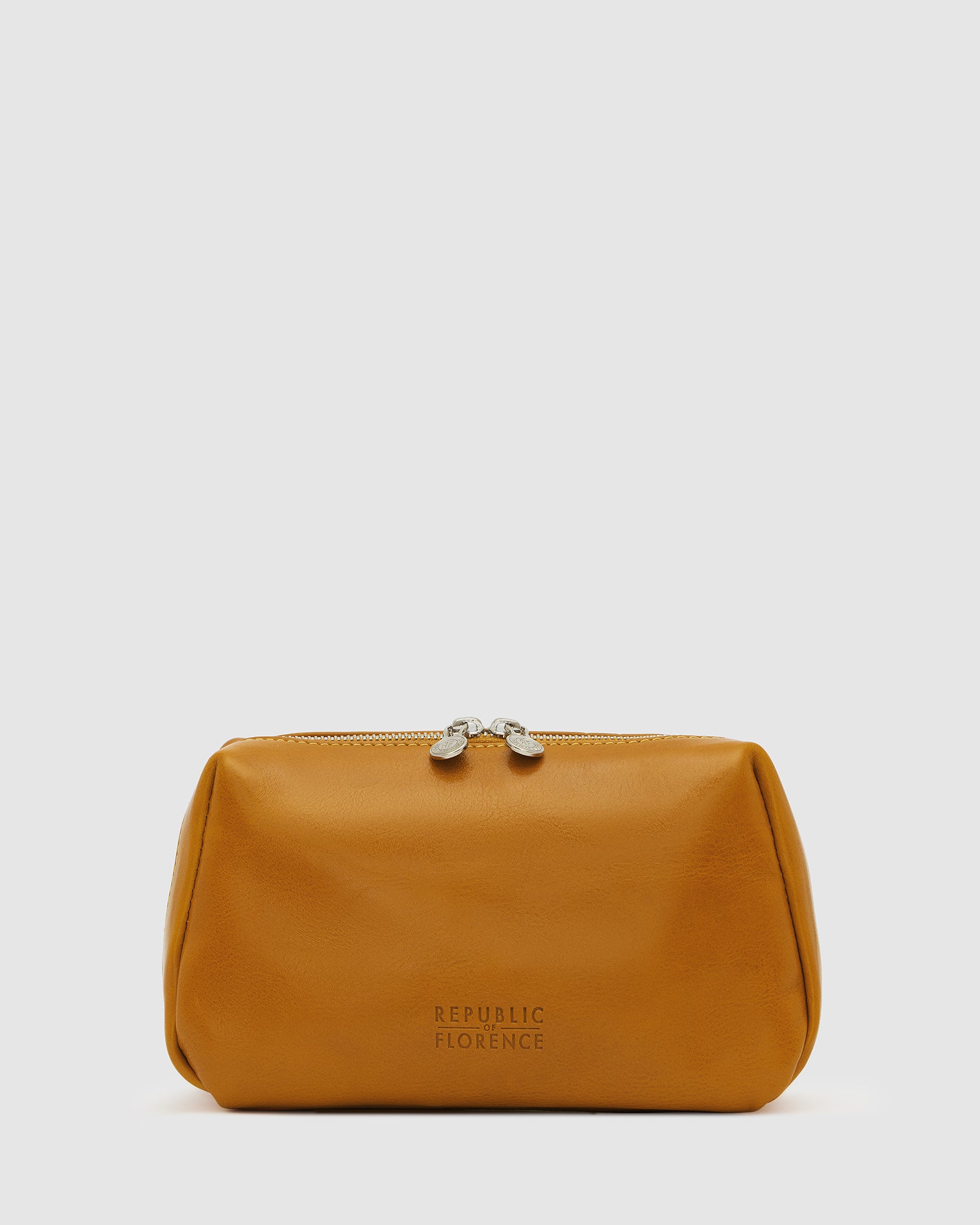 Otto Yellow Leather Dopp Kit