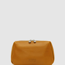 Otto Yellow Leather Dopp Kit