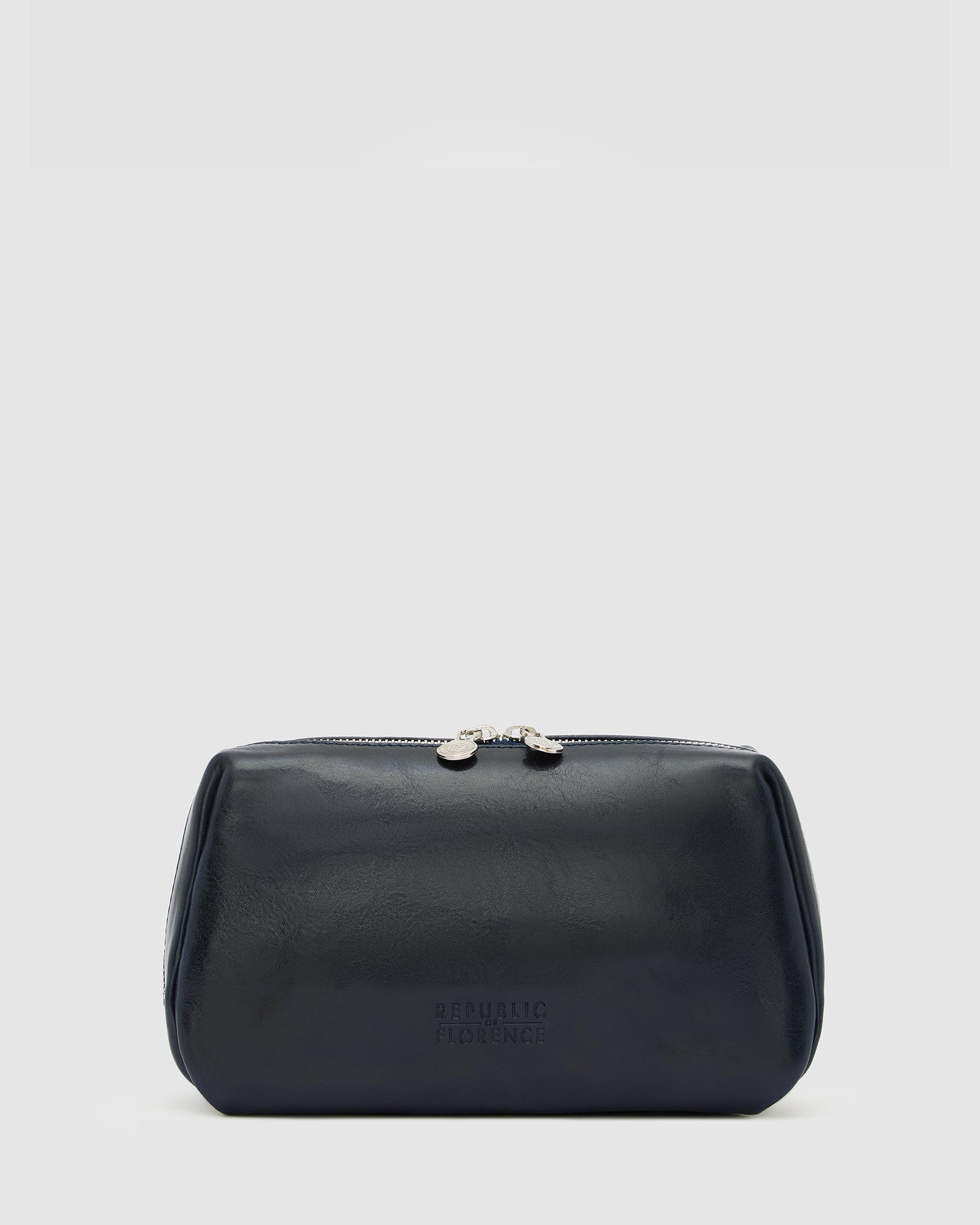 Otto Blue Leather Dopp Kit