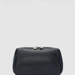Otto Blue Leather Dopp Kit