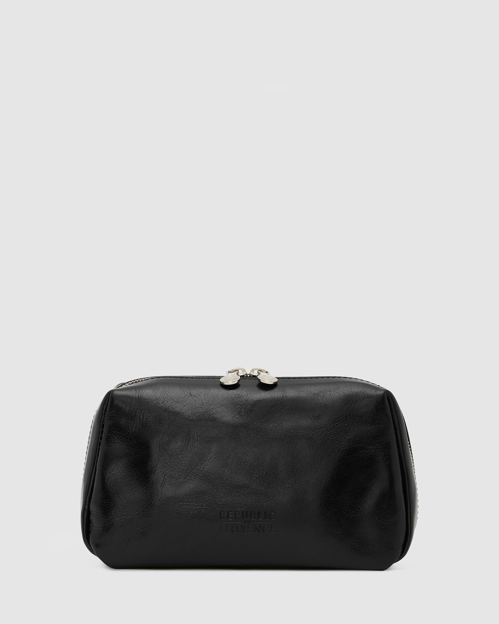 Otto Black Leather Dopp Kit