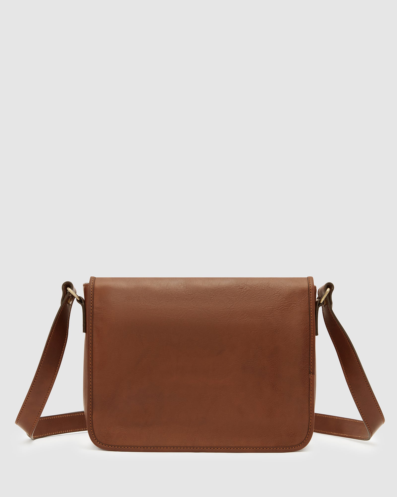 brown leather satchel