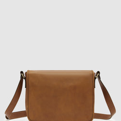 Aurelian Tan - Leather Messenger Bag
