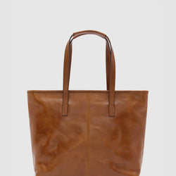 Beatrice Tan - Leathe Tote with laptop sleeve