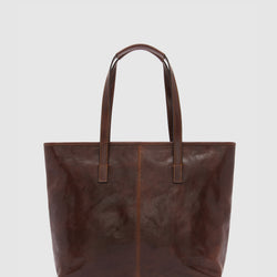 Beatrice Brown - Leather Tote with laptop sleeve