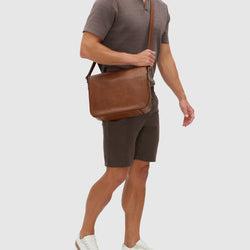 Aurelian Brown - Leather Messenger Bag