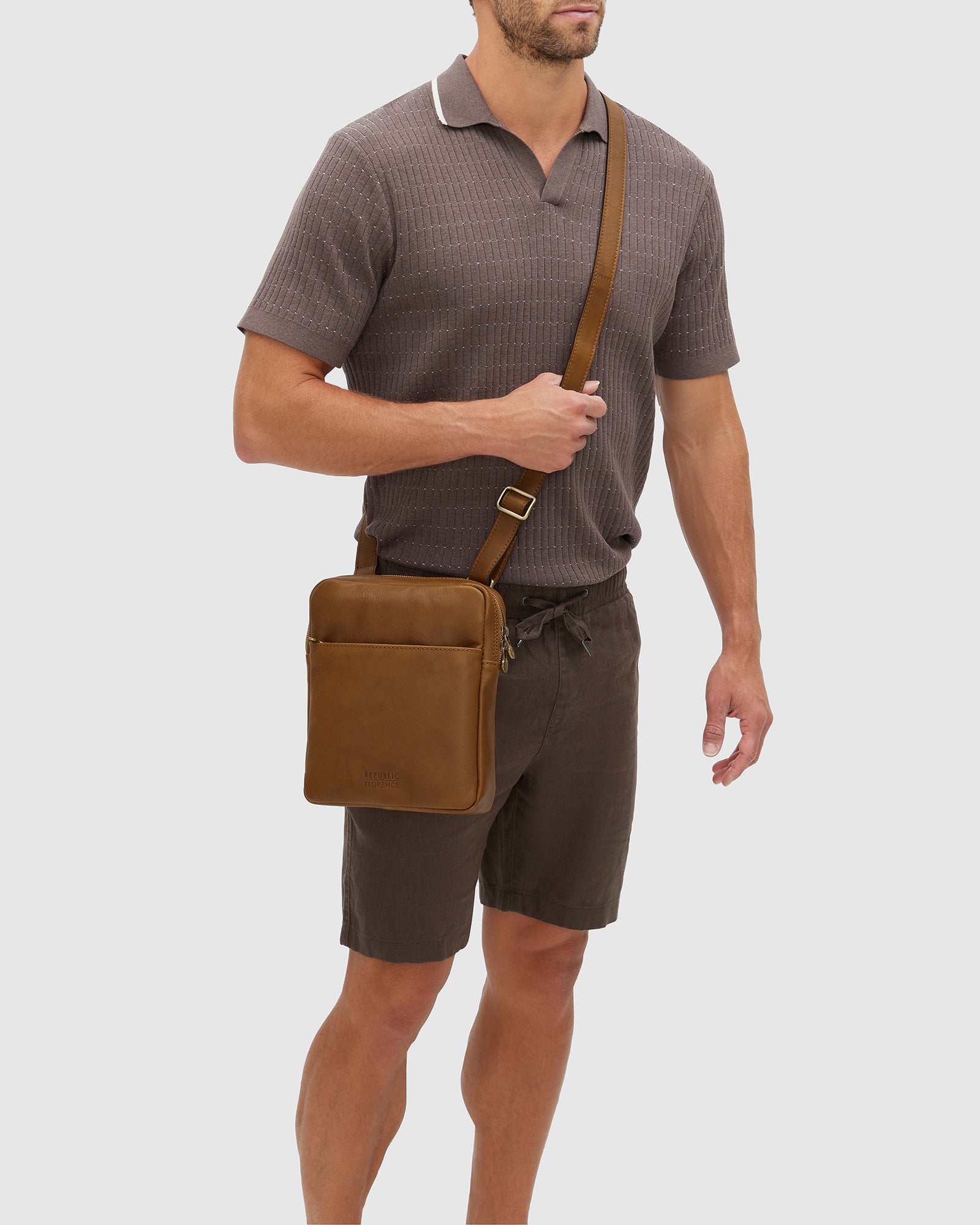 Gaius Matt Tan - Leather orders Satchel