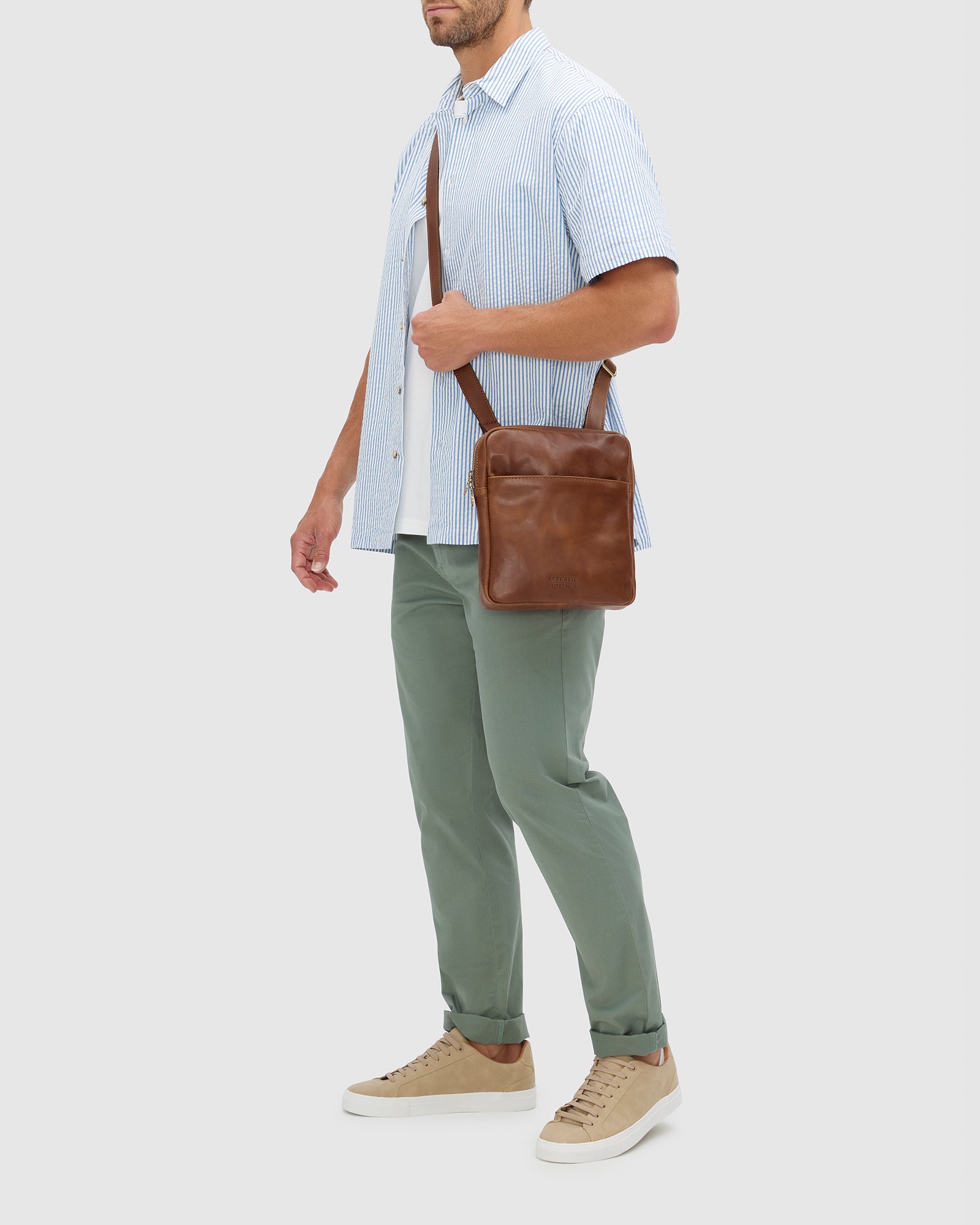 Gaius Matt Tan - Leather orders Satchel