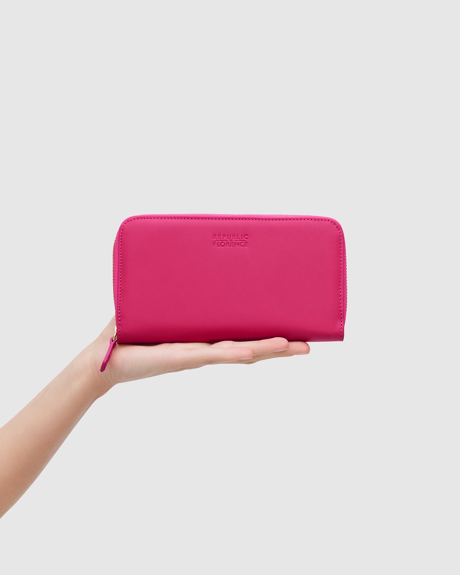Mimi Fucshia - Leather Wallet