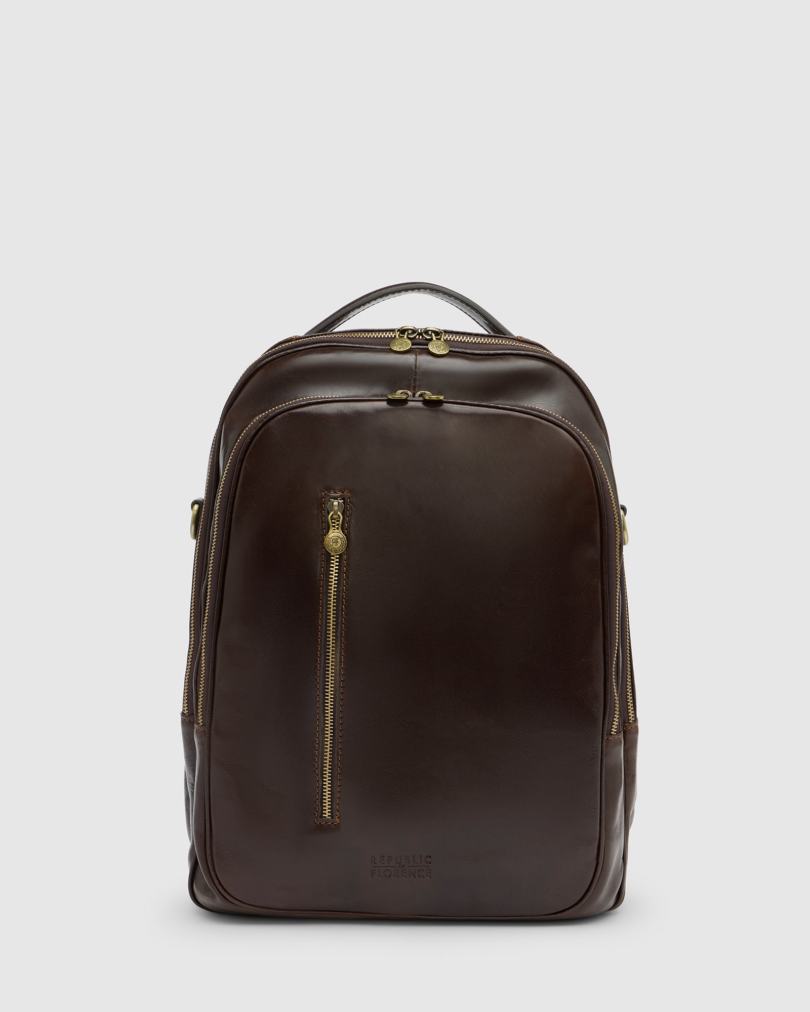Belfast Chocolate Leather Backpack
