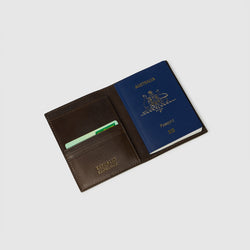 Passport Holder Matt Chocolate