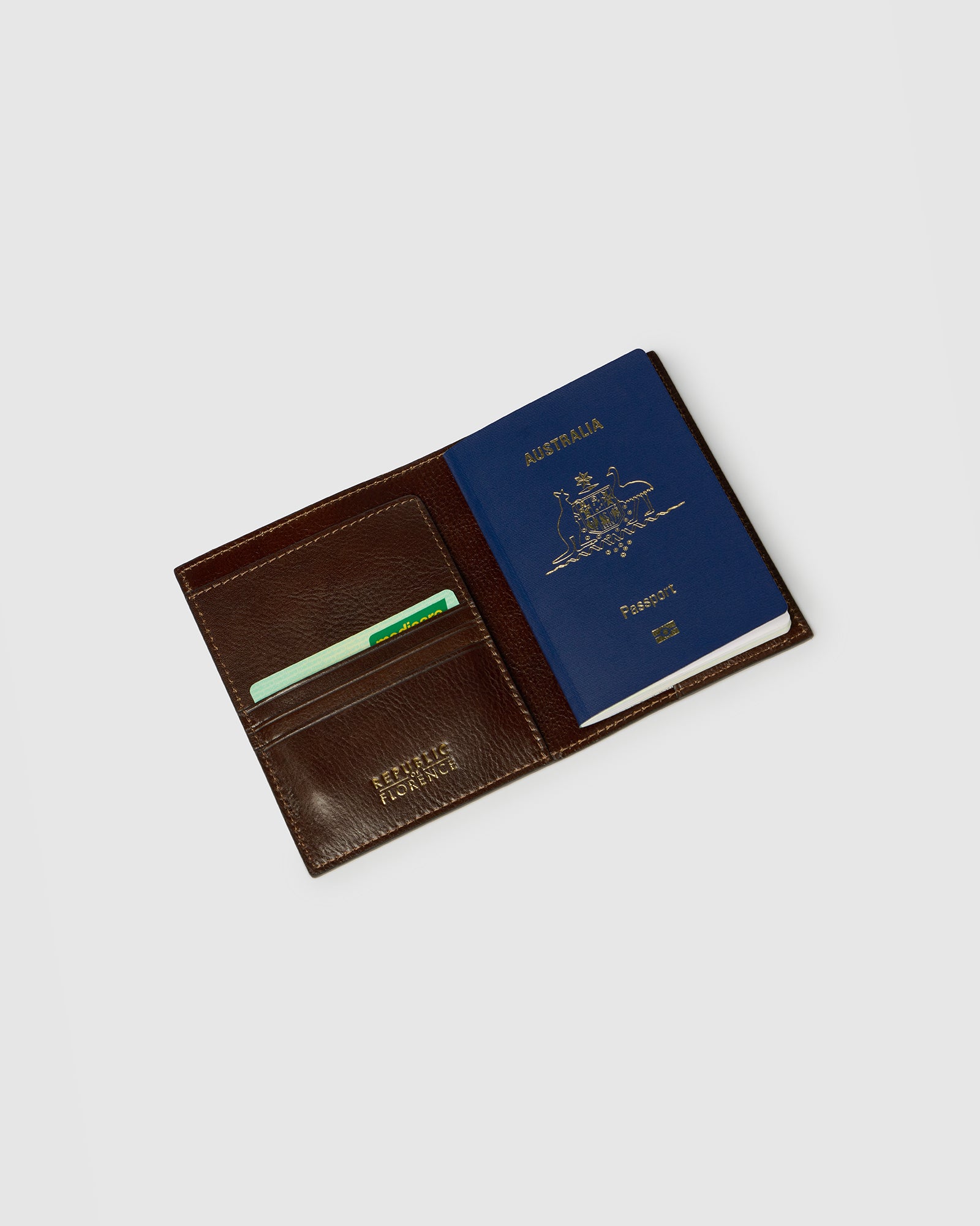 Passport Holder Brown