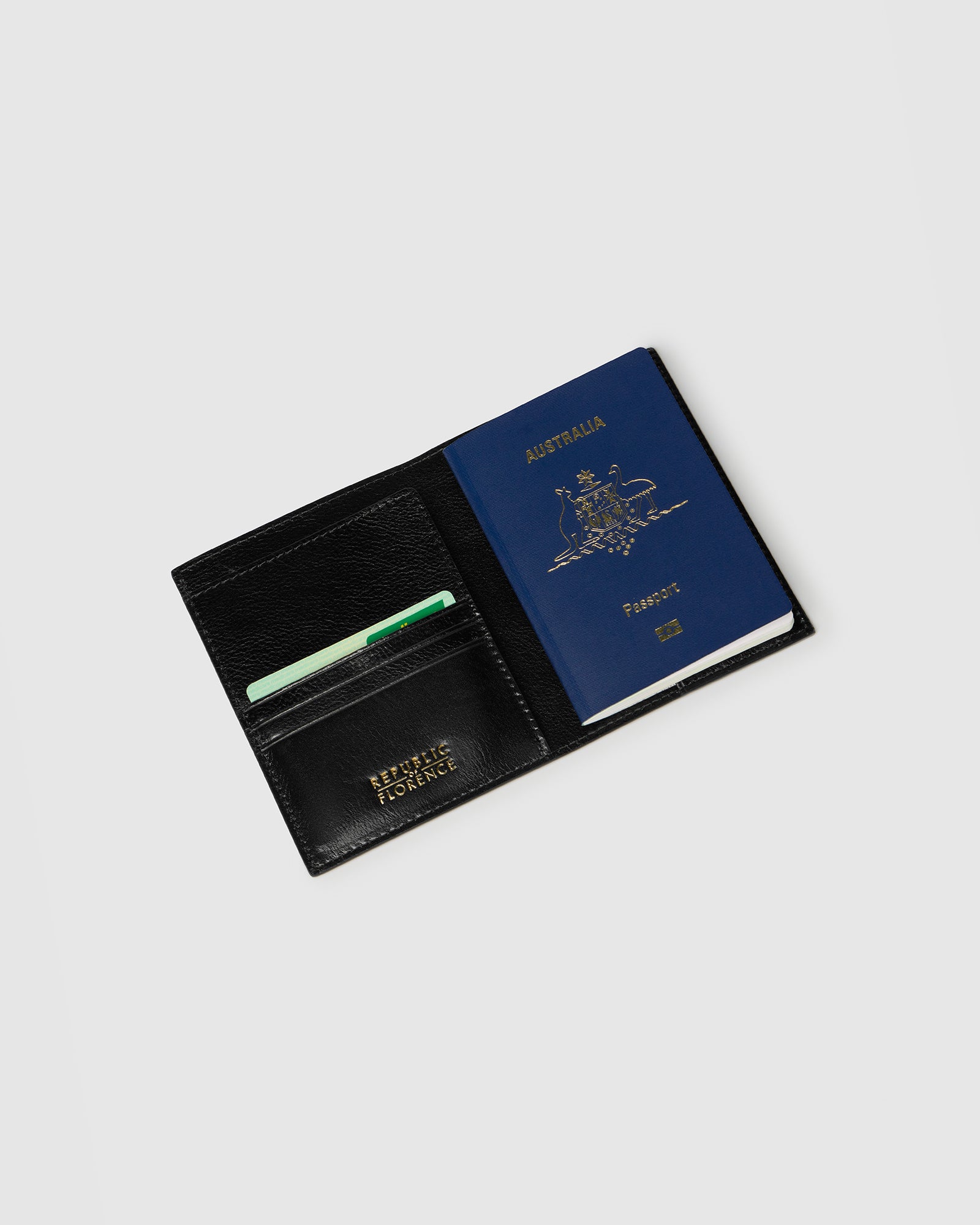Passport Holder Black