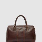 Albertis Piccolo Brown Leather Duffle Bag