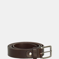 Bari Chocolate Leather Belt