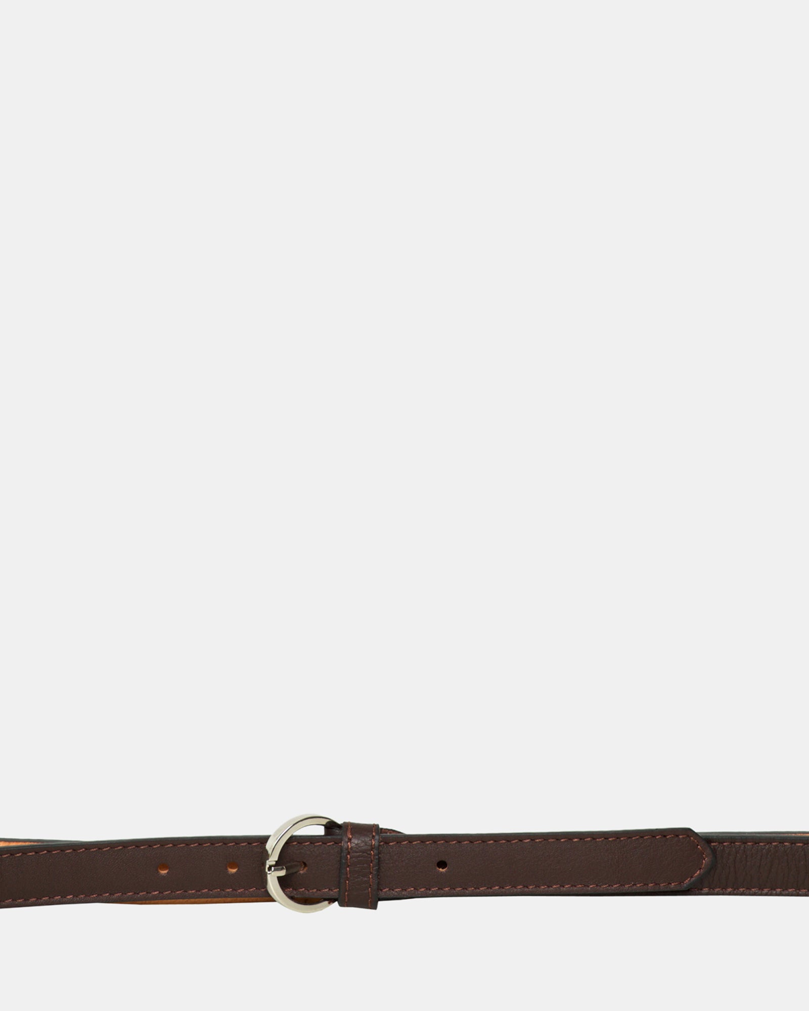 Lucca Chocolate Leather Belt