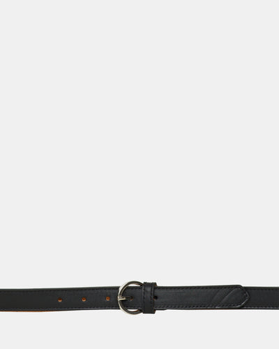 Lucca Black Leather Belt