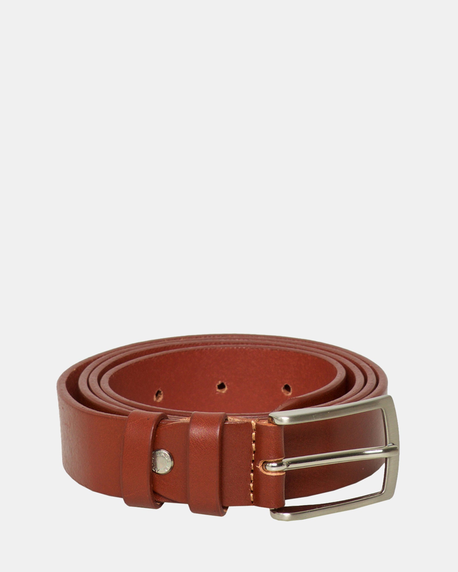 Bari Brown Leather Belt