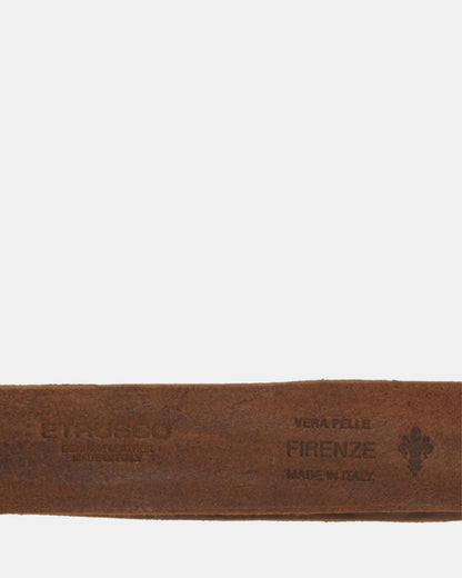 Genova Black Leather Belt