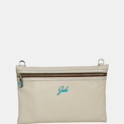 KELLA DODO Grey (M) - Leather Clutch Bag