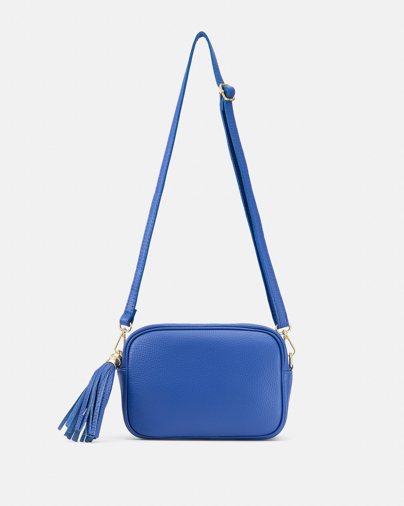 Maya Blue Leather Crossbody Bag leathershop