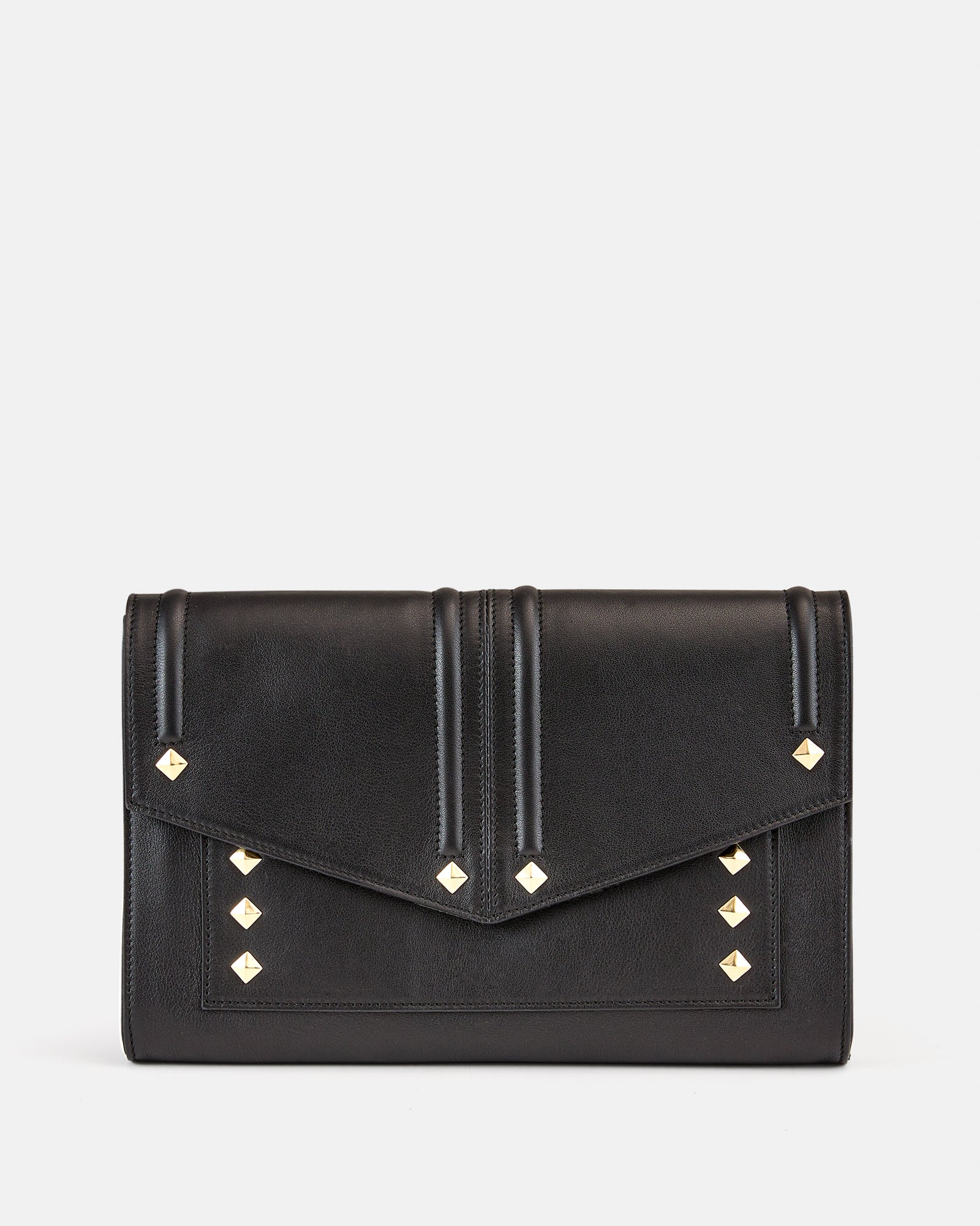 Olivia Black - Leather Clutch