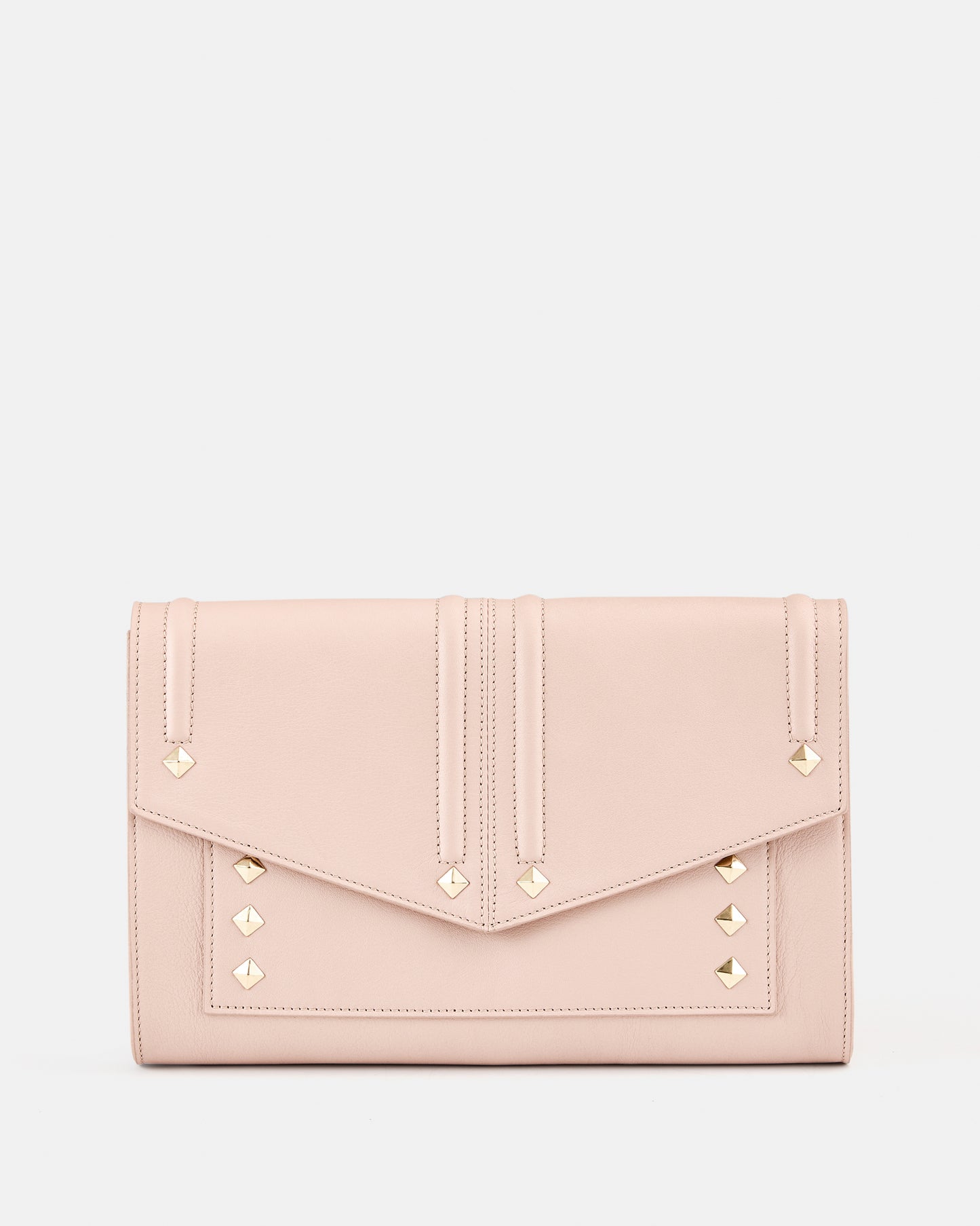 Olivia Blush - Leather Clutch