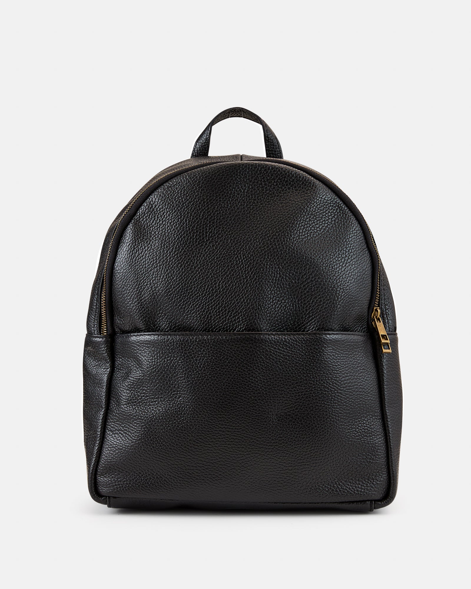 Tulip Black - Leather Backpack - leathershop.com.au