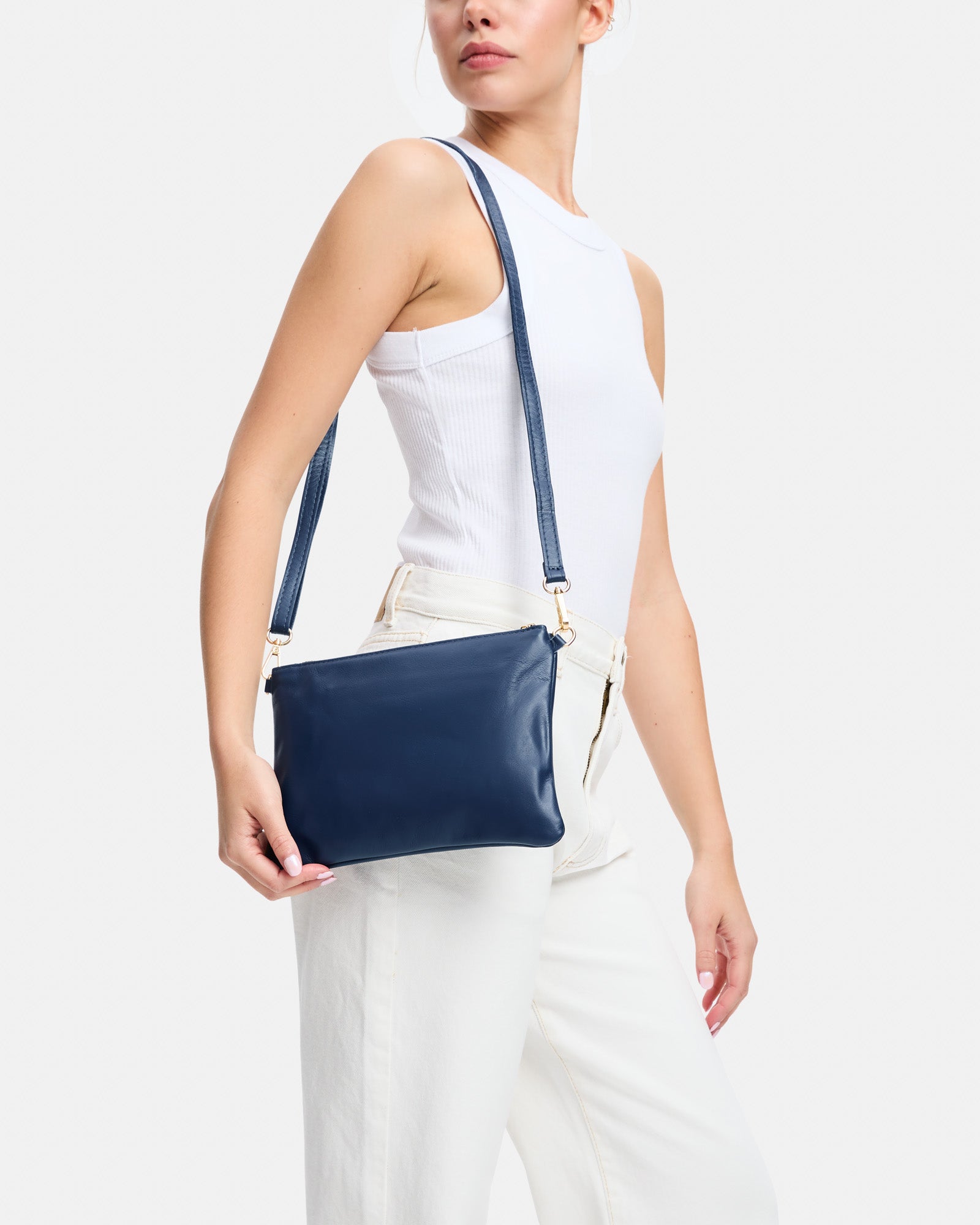 Tully Blue Clutch Bag