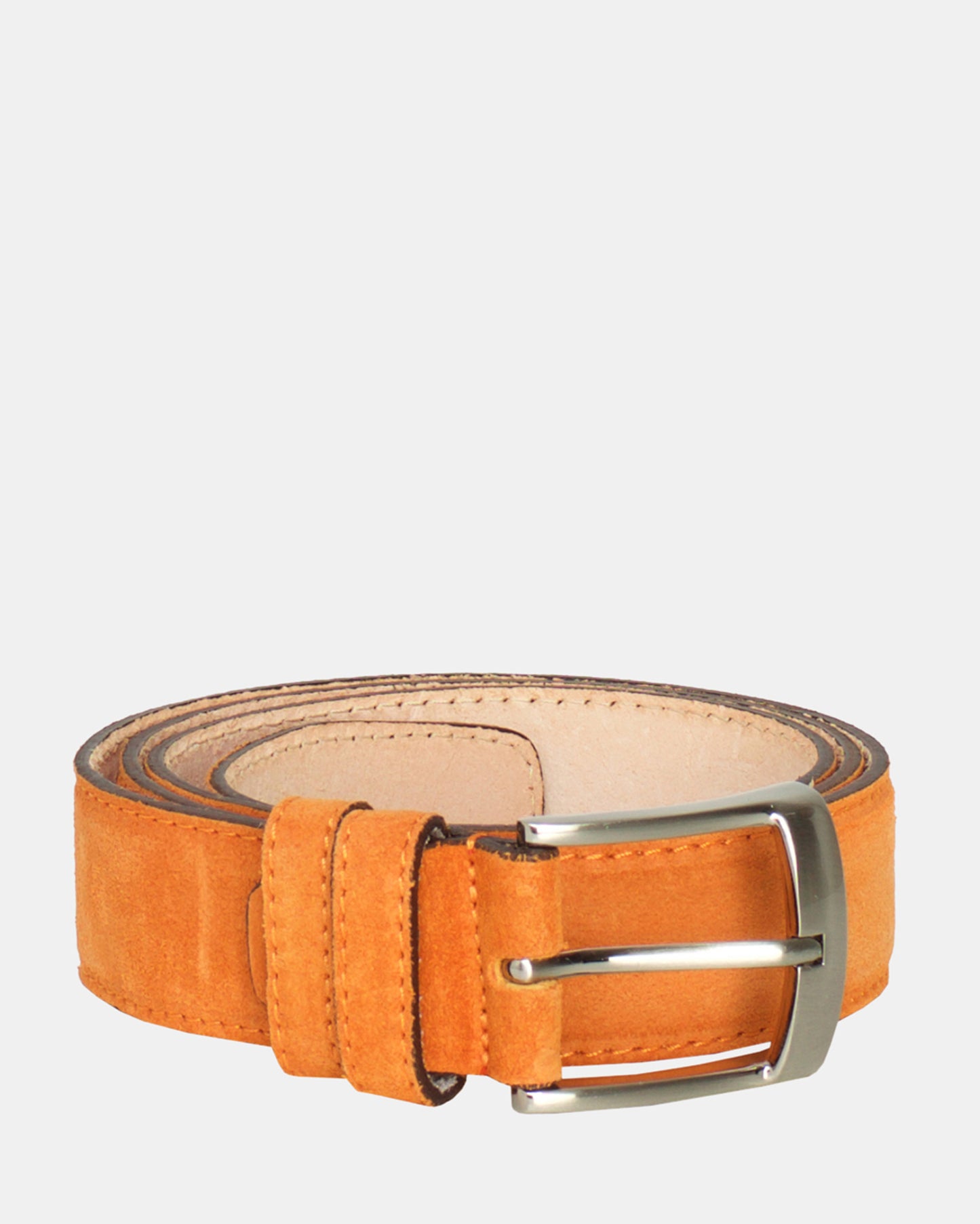 Genova Orange Leather Belt