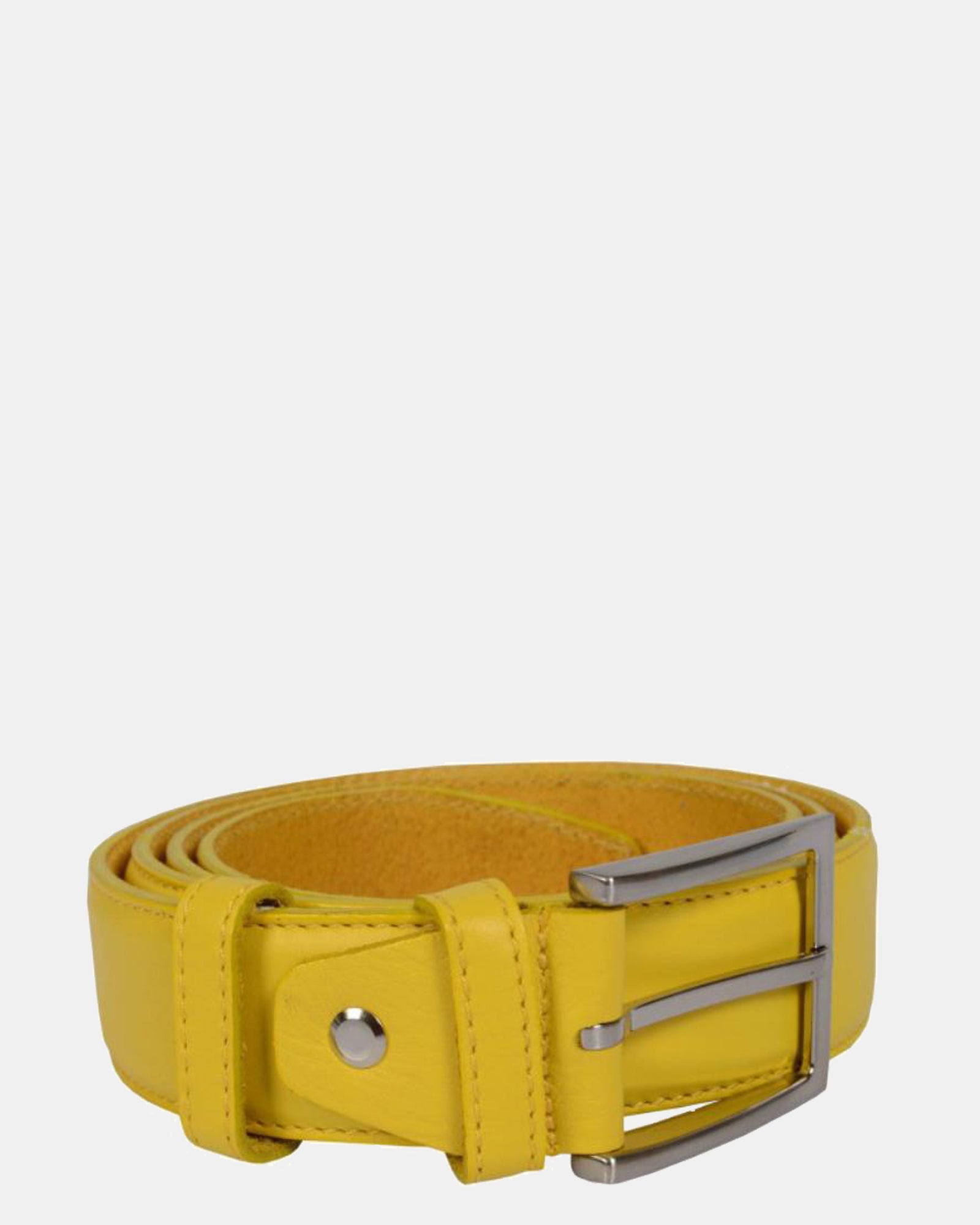 Milano Yellow Leather Belt Etrusco - Main Image