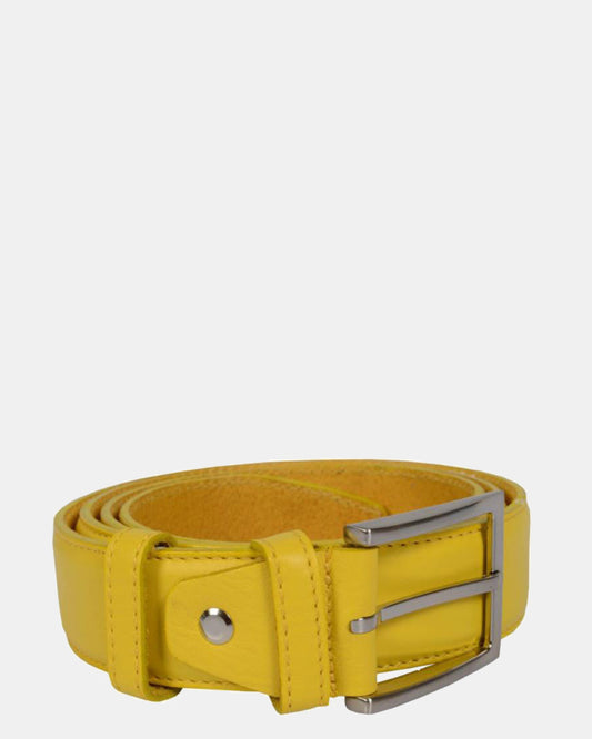 Milano Yellow - Leather Belt